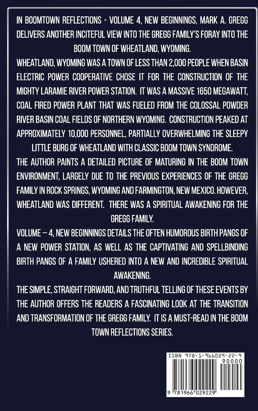 Back image for Boom Town Reflections Volume 4: A New Beginning